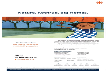 Get connected to nature with big homes at Skyi Songbirds in Pune